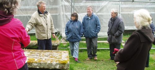 David Alston leads a kirkyard tour